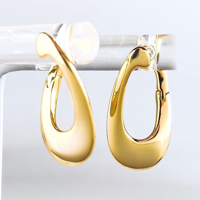 Spirits Unearth 18k Gold Plated Hoop Earrings