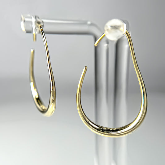 Spirits Unearth 18k Gold Plated Hoop Earrings