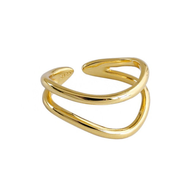 Spirits Unearth 18k Gold Plated Ring