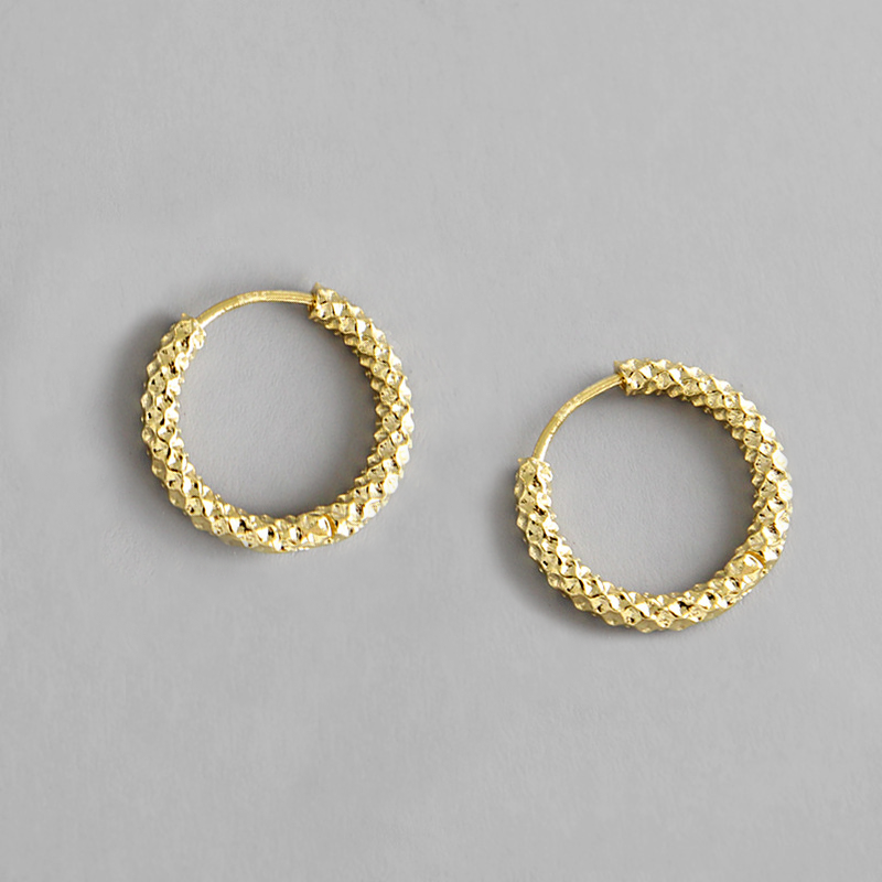 Spirits Unearth 18k Gold Plated Hoop Earrings