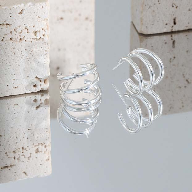 18k Gold Plated Hoop Earrings