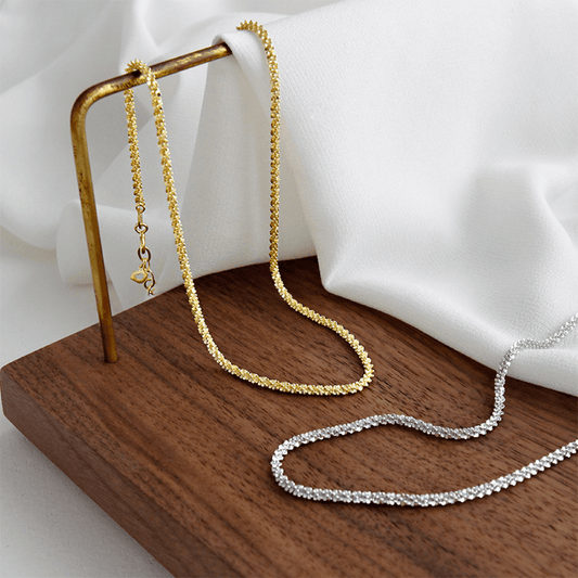 Spirits Unearth 18k Gold Plated Criss Cross Chain Necklace