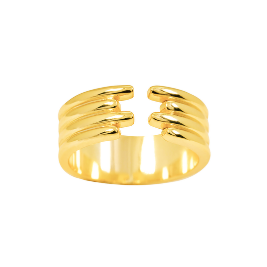 Spirits Unearth 18k Gold Plated Ring