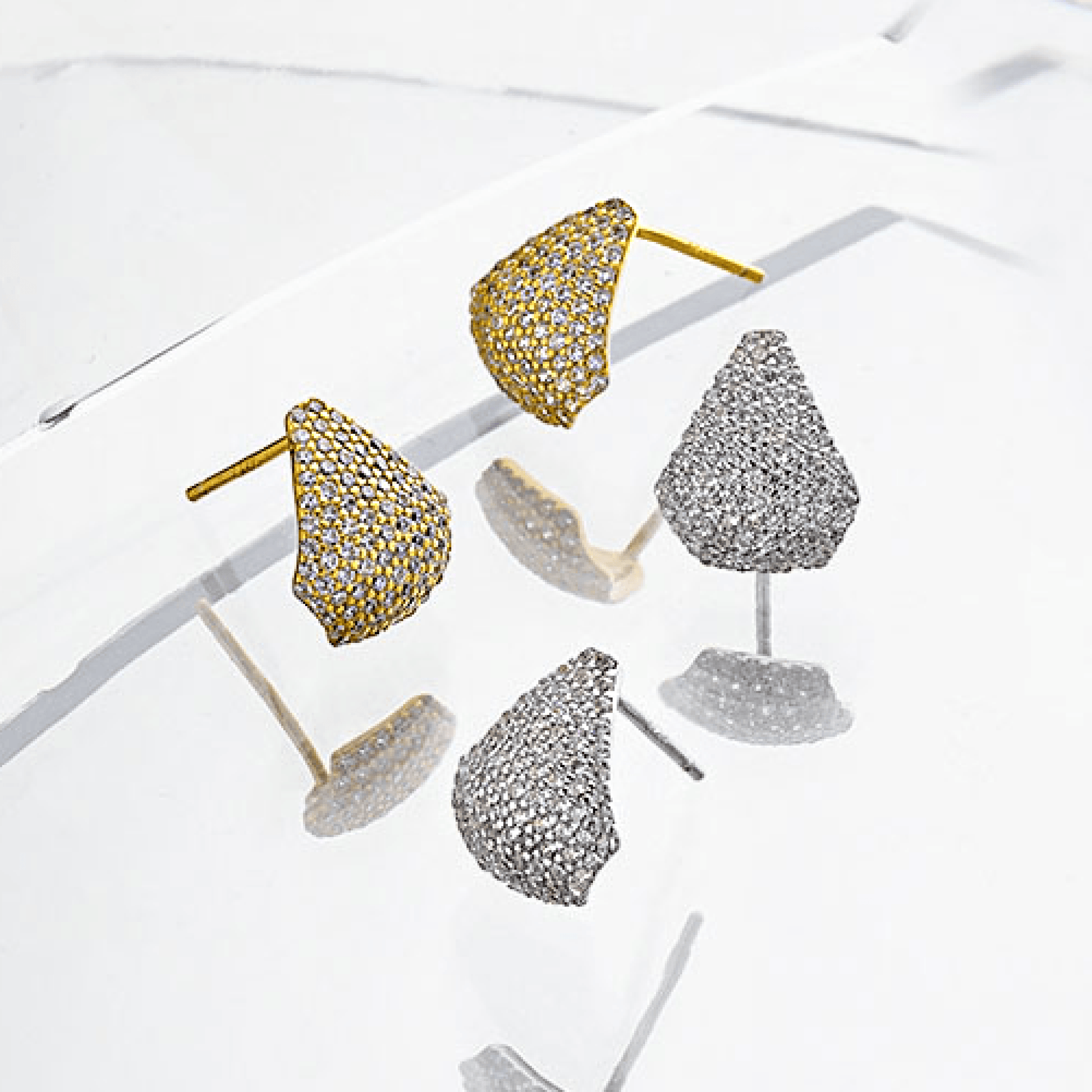 Spirits Unearth 18k Gold Plated Zirconia Earrings