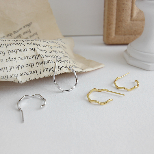 Spirits Unearth 18k Gold Plated Hoop Earrings